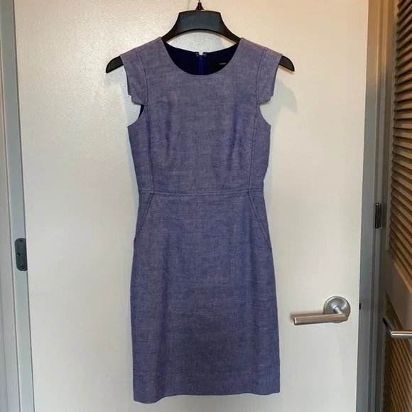 J. Crew | Dresses | J Crew Resume Dress In Linen | Poshmark